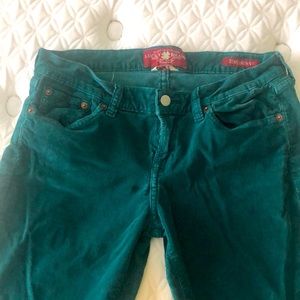 Green corduroy pants Lucky Brand